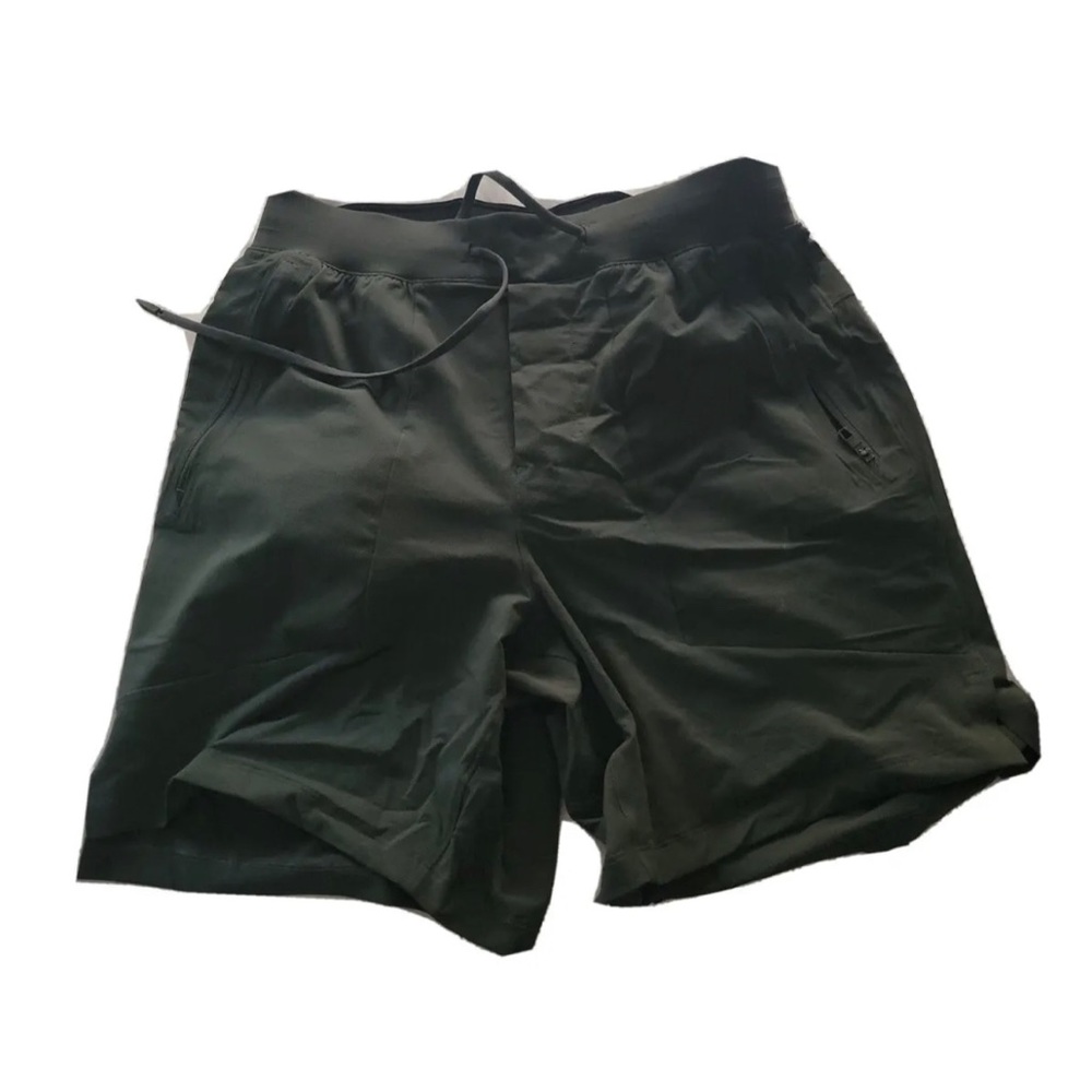 NWOT Lululemon License To Train ELITE Olive Green Short/ lined 7" (small)